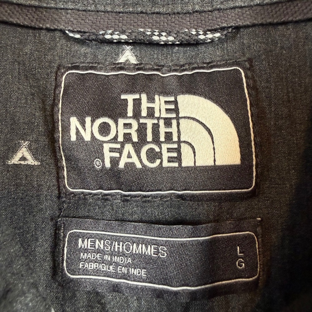 The North Face Button Down Shirt Men Large Grey Short Sleeve Tent Print - Picture 5 of 7